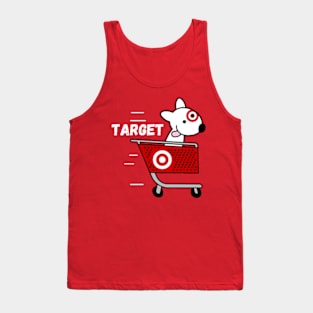 Cute Dog Bullseye Team Member Tank Top